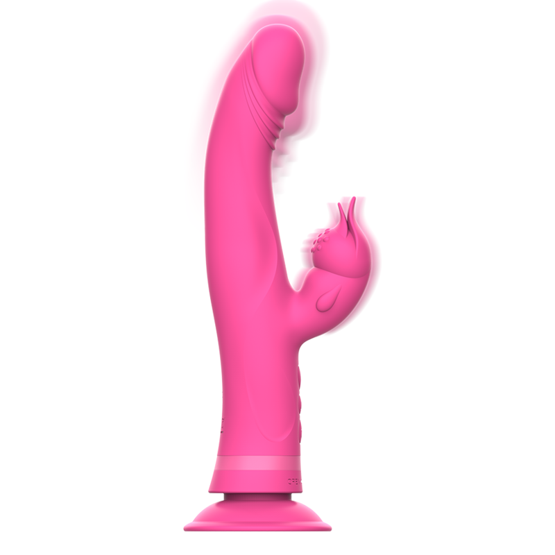 INTENSE - VIBRATEUR JULIO RABBIT SILICONE ROSE INTENSE FUN