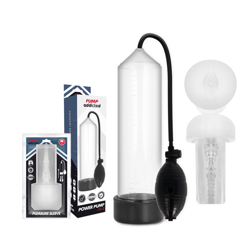 PUMP ADDICTED - RX3 TRANSPARENT AVEC MANCHON DE PLAISANCE PUMP ADDICTED