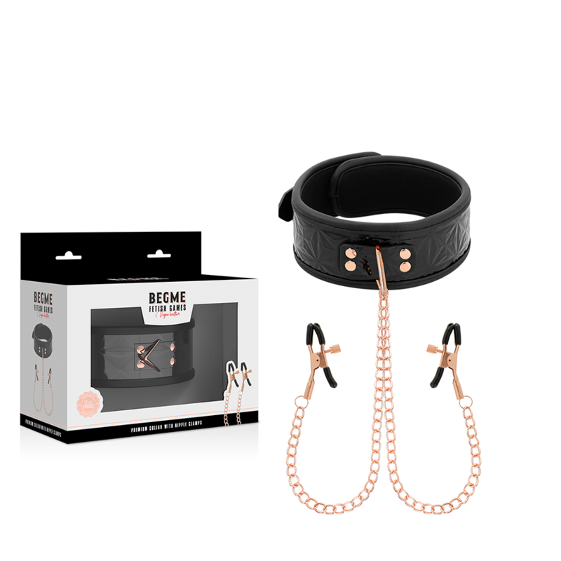 BEGME - BLACK EDITION COLLIER BEGME BLACK EDITION AVEC PINCES À MÉTONS BEGME BLACK EDITION