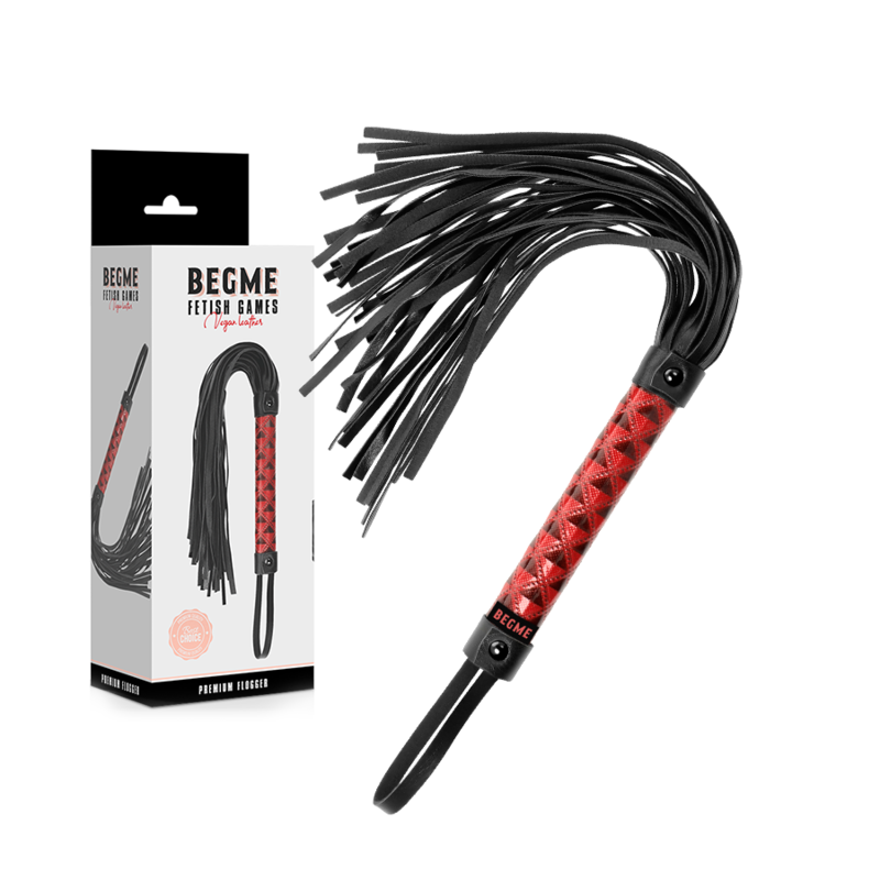 BEGME - FLOGGER EN CUIR VÉGAN ÉDITION ROUGE BEGME RED EDITION