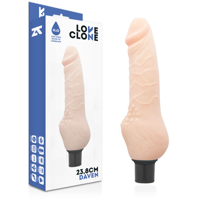 LOVECLONE - DAVEN AUTOLUBRIFICATION RÉALISTE 23.8 CM -O- 3.8 CM LOVECLONE