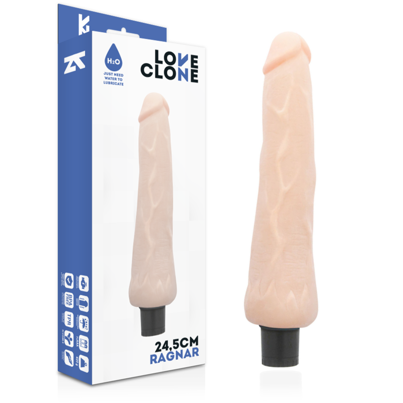 LOVECLONE - VIBRATEUR AUTOLUBRIFIANT RAGNAR 24.5 CM -O- 3.5 CM LOVECLONE