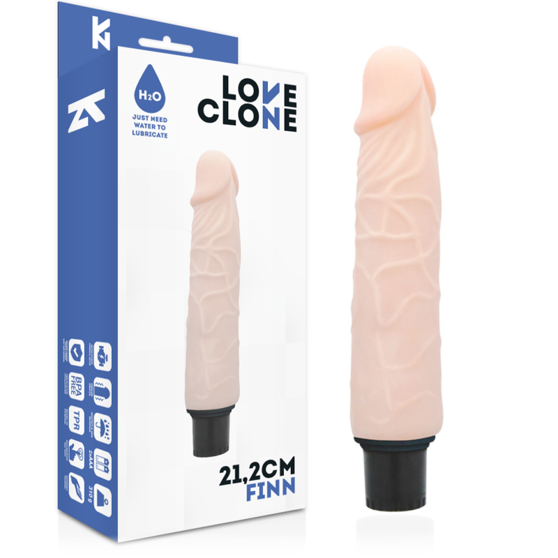 LOVECLONE - VIBRATEUR AUTOLUBRIFIANT FINN 21.2 CM -O- 3.8 CM LOVECLONE