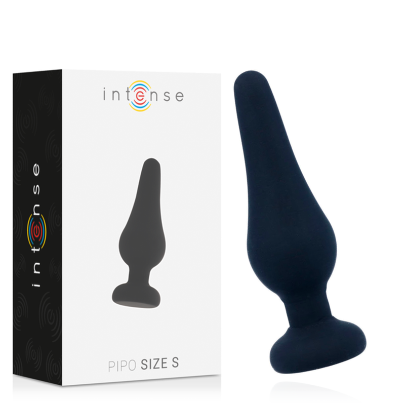 INTENSE - PLUG ANAL PIPO S SILICONE NOIR 9,8 CM INTENSE ANAL TOYS