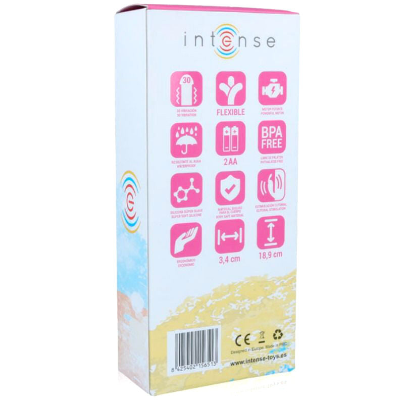 INTENSE - VIBRATEUR DE LUXE EN SILICONE ROSE HILARI INTENSE FUN