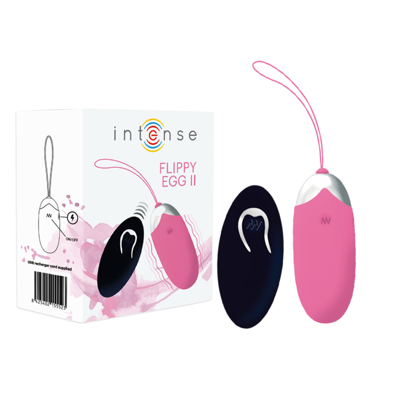 INTENSE - OEUF VIBRANT FLIPPY II AVEC TÉLÉCOMMANDE ROSE INTENSE COUPLES TOYS