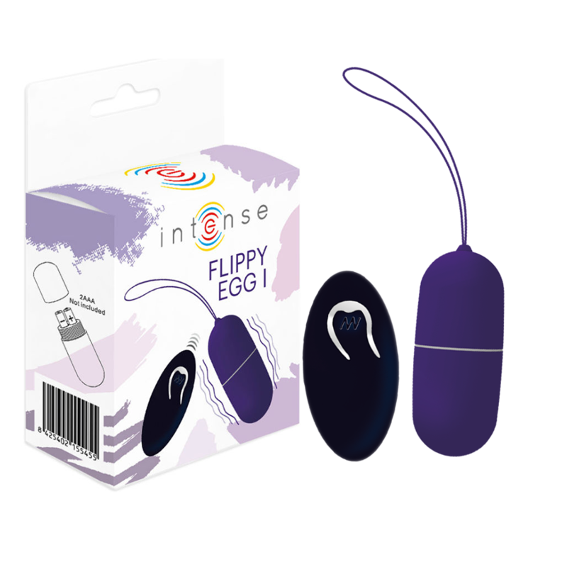INTENSE - OEUF VIBRANT FLIPPY I AVEC TÉLÉCOMMANDE VIOLET INTENSE COUPLES TOYS