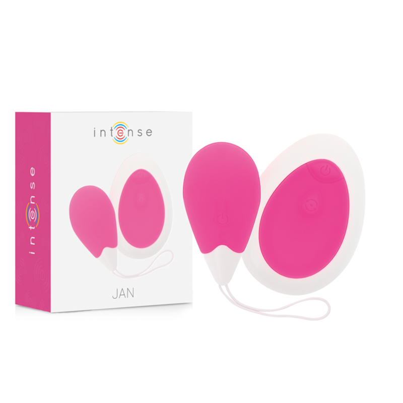 INTENSE - VIBRATEUR JAN EGG TÉLÉCOMMANDE ROSE INTENSE COUPLES TOYS