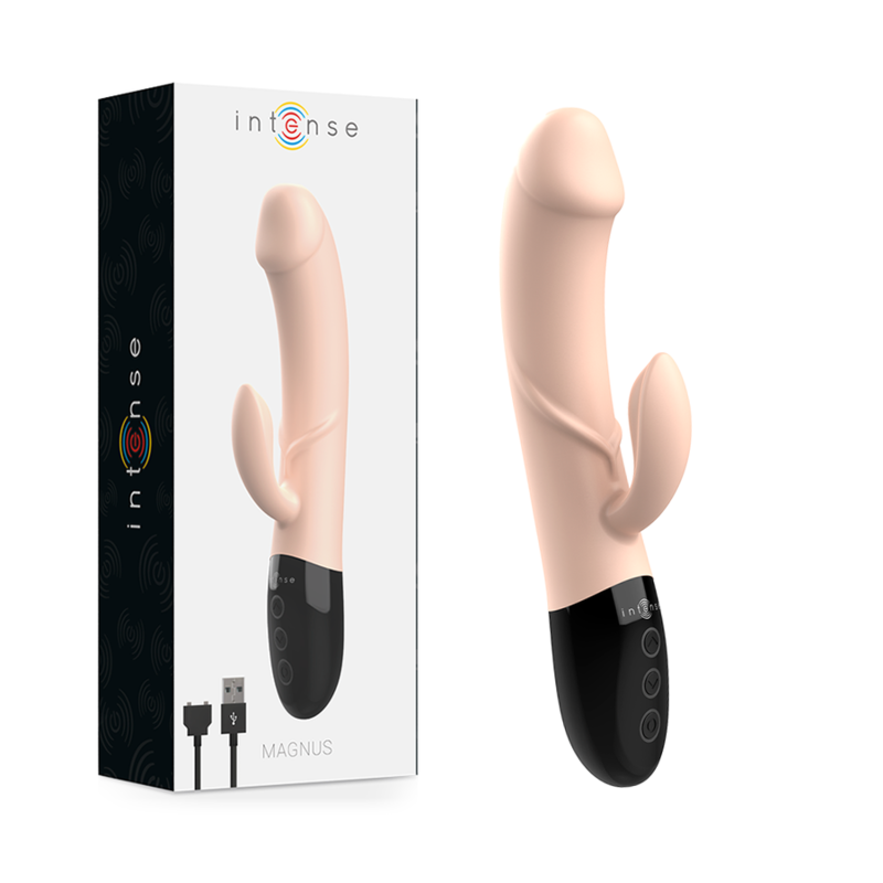 INTENSE - VIBRATEUR RECHARGEABLE NATUREL MAGNUS DUAL INTENSE FUN