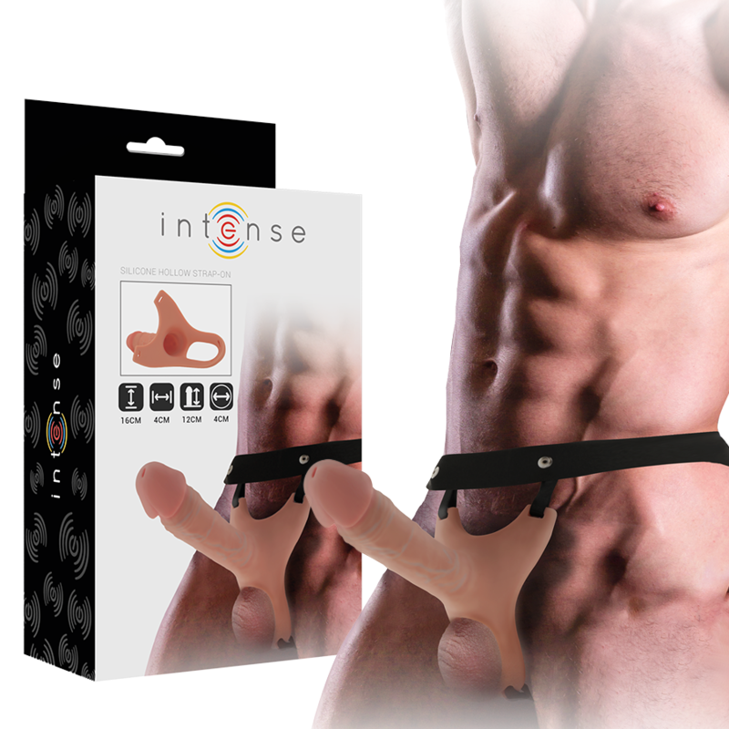 INTENSE - HARNAIS CREUX AVEC GODE EN SILICONE 16 X 3,5 CM INTENSE COUPLES TOYS