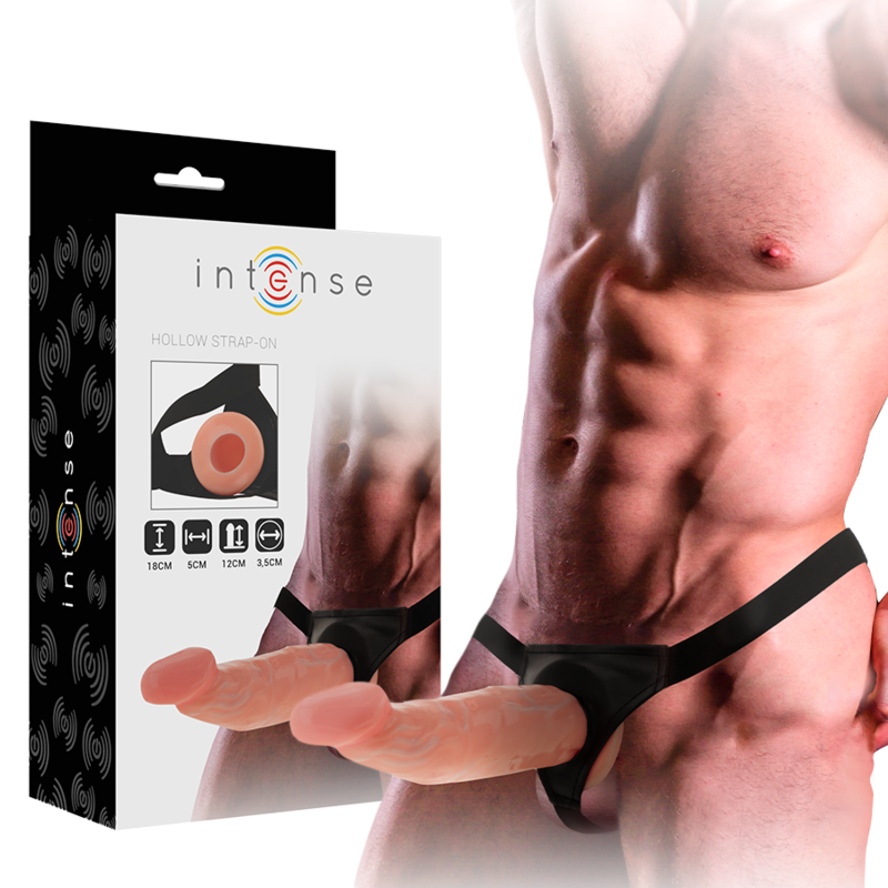 INTENSE - HARNAIS CREUX AVEC GODE 18 X 3,5 CM INTENSE COUPLES TOYS
