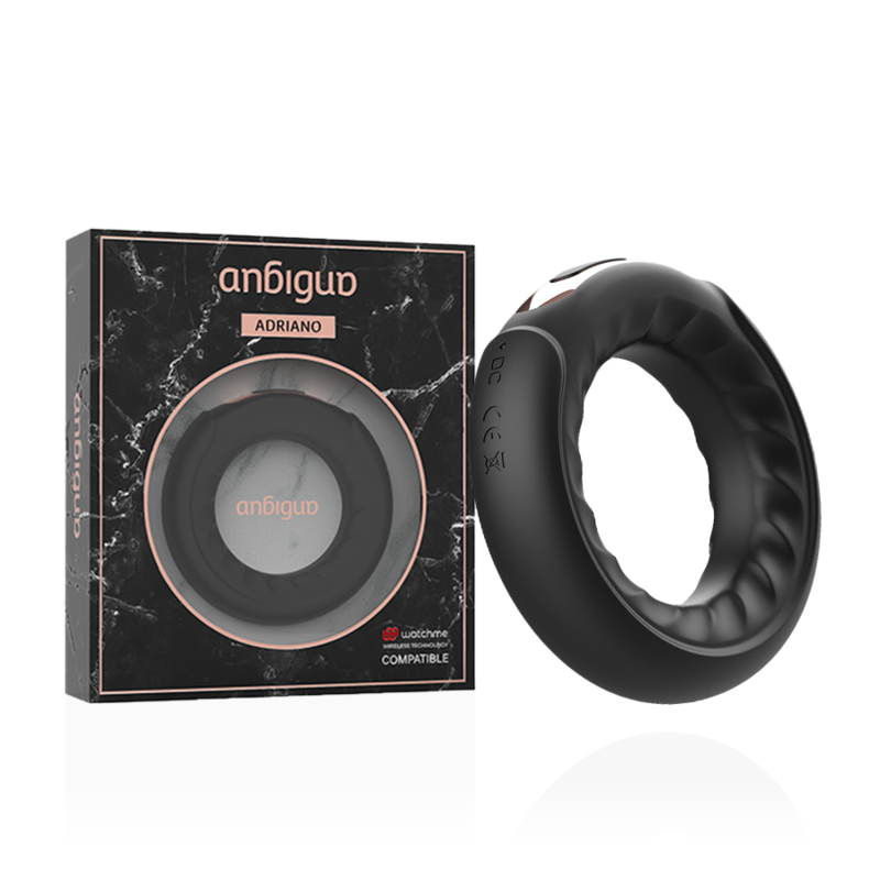 ANBIGUO - ANNEAU VIBRANT ADRIANO COMPATIBLE AVEC LA TECHNOLOGIE SANS FIL WATCHME ANBIGUO