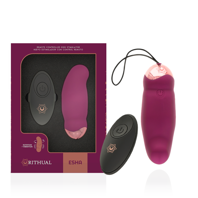 RITHUAL - ESHA EGG SYSTÈME DE TÉLÉCOMMANDE ROTATION + VIBRATION RITHUAL