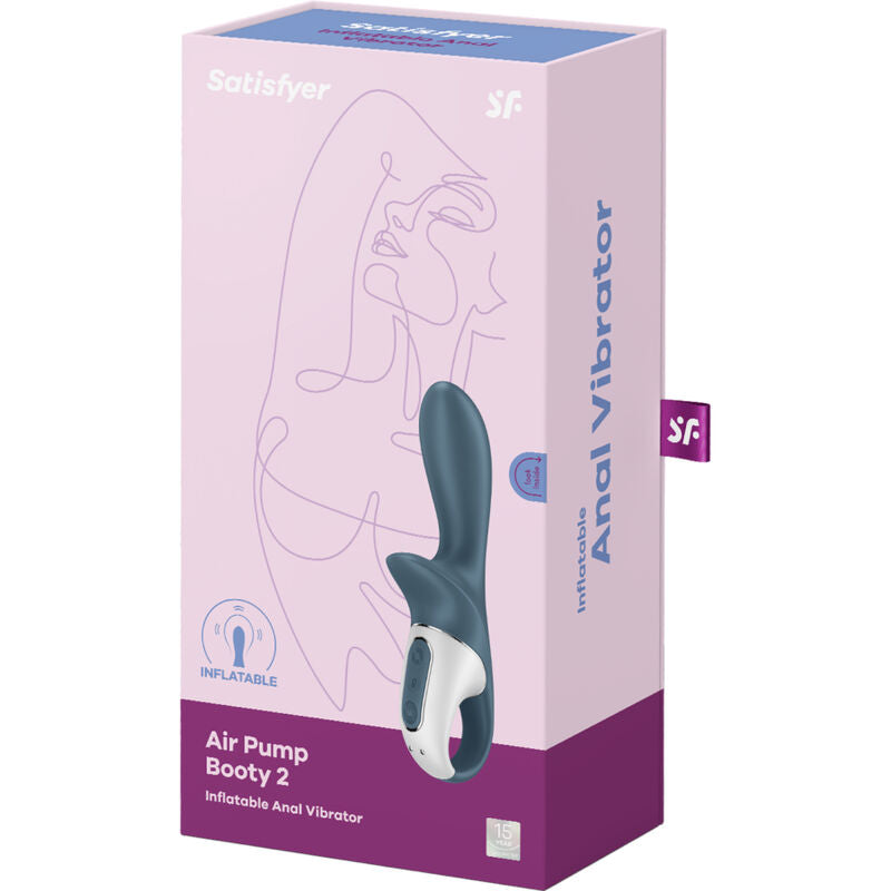 SATISFYER - POMPE  AIR BOOTY 2 GRIS FONCÉ SATISFYER VIBRATOR