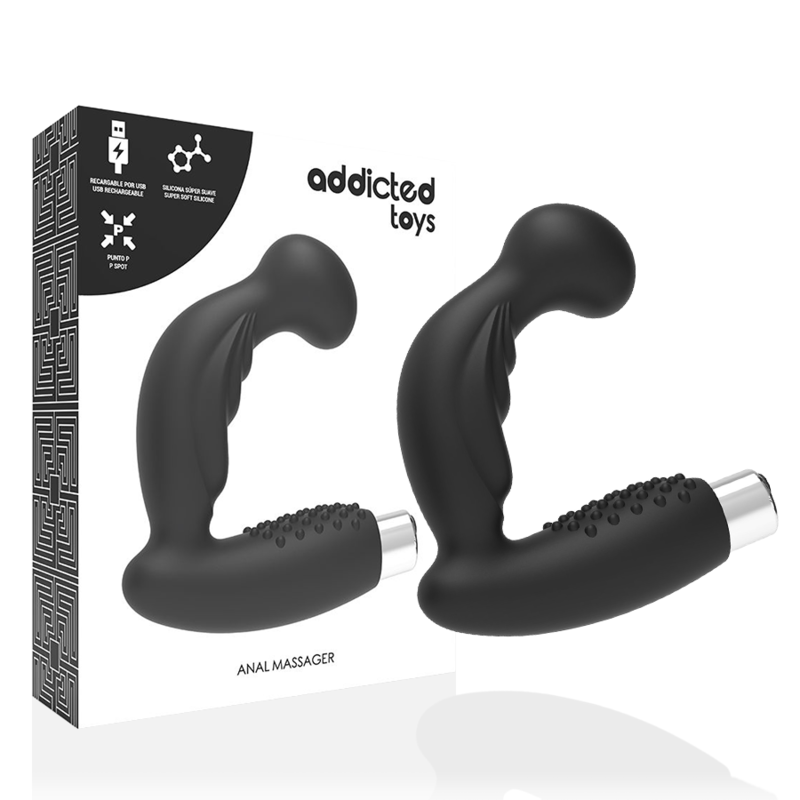 ADDICTED TOYS - VIBRATEUR PROSTATIQUE RECHARGEABLE MODÈLE 3 - NOIR ADDICTED TOYS