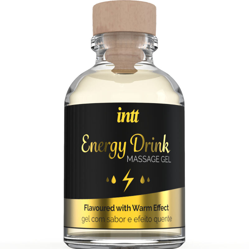 INTT MASSAGE & ORAL SEX - GEL DE MASSAGE A L''ENERGIE AROMATISEE CA BOISSON ET EFFET CHAUFFANT INTT MASSAGE & ORAL SEX