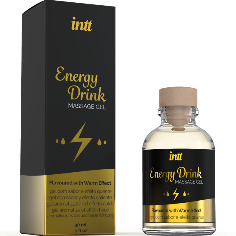 INTT MASSAGE & ORAL SEX - GEL DE MASSAGE A L''ENERGIE AROMATISEE CA BOISSON ET EFFET CHAUFFANT INTT MASSAGE & ORAL SEX