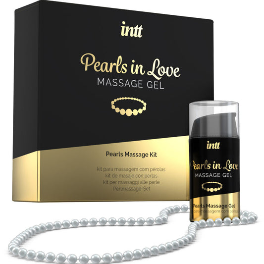 INTT MASSAGE & ORAL SEX - PERLES AMOUREUSES AVEC COLLIER DE PERLES ET GEL DE SILICONE INTT MASSAGE & ORAL SEX