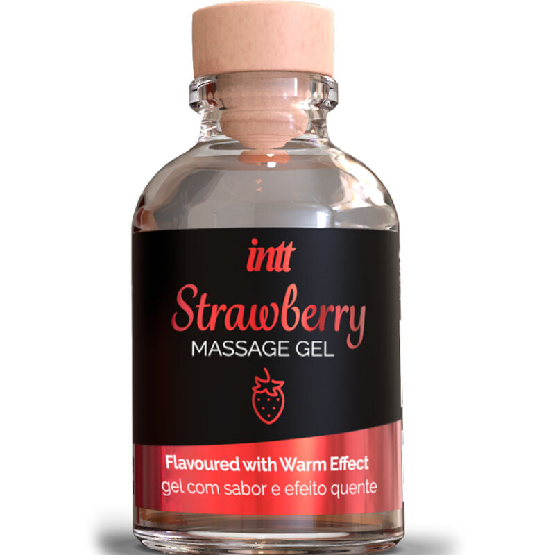 INTT MASSAGE & ORAL SEX - GEL DE MASSAGE EFFET CHAUD SAVEUR FRAISE INTT MASSAGE & ORAL SEX