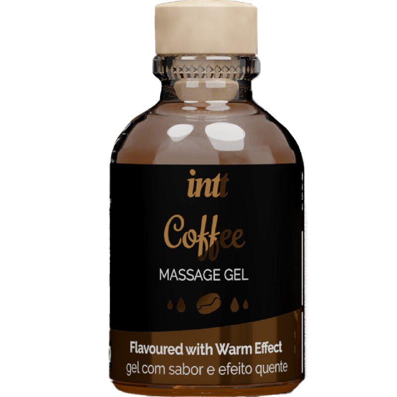INTT MASSAGE & ORAL SEX - GEL DE MASSAGE SAVEUR CAFÉ EFFET CHAUD INTT MASSAGE & ORAL SEX
