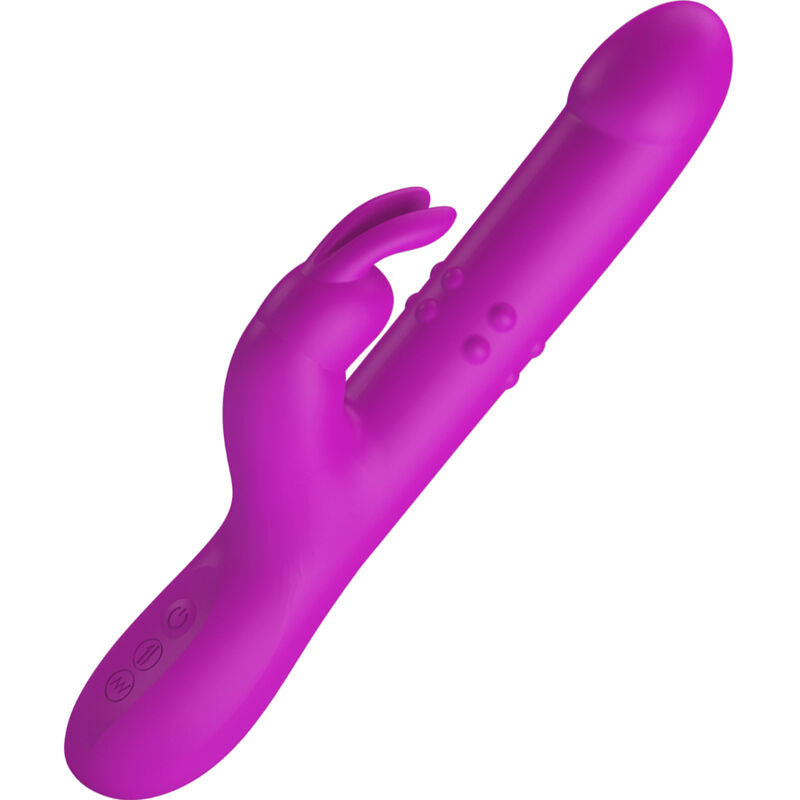 PRETTY LOVE - VIBRATEUR REESE AVEC ROTATION VIOLET PRETTY LOVE