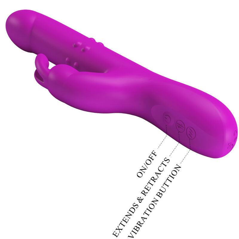 PRETTY LOVE - VIBRATEUR REESE AVEC ROTATION VIOLET PRETTY LOVE