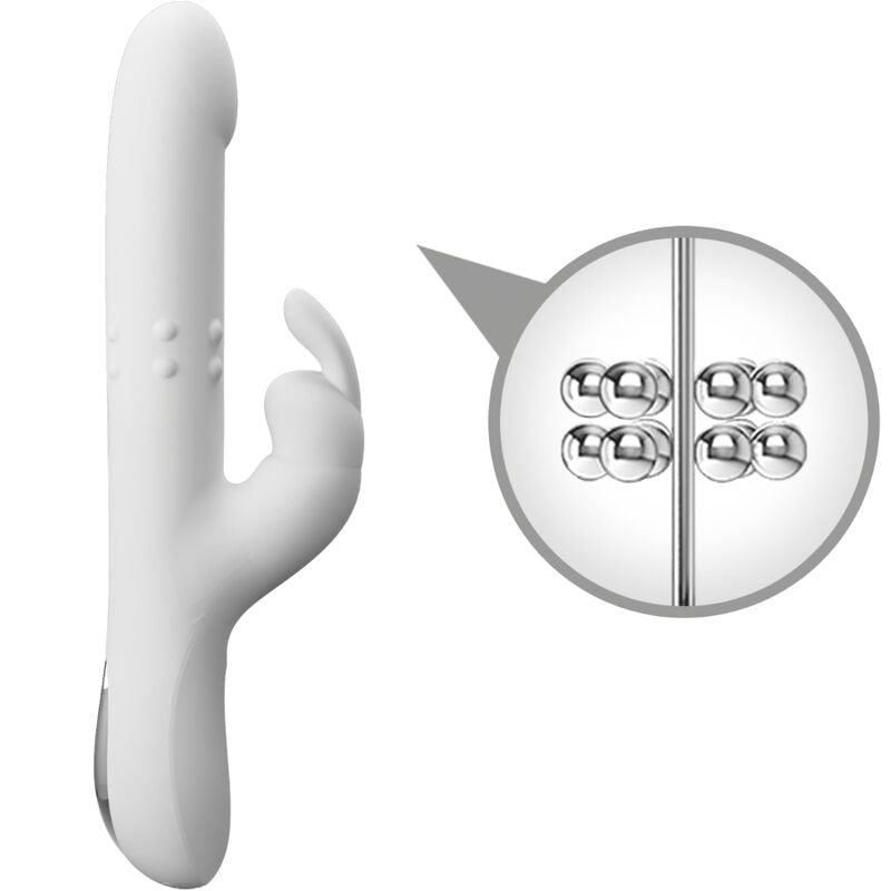 PRETTY LOVE - VIBRATEUR REESE AVEC ROTATION ARGENTÉE PRETTY LOVE