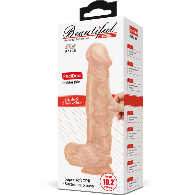 BAILE - BELLE RENCONTRE BERGRISI GODE RÉALISTE FLEXIBLE 26 CM NATUREL BAILE DILDOS