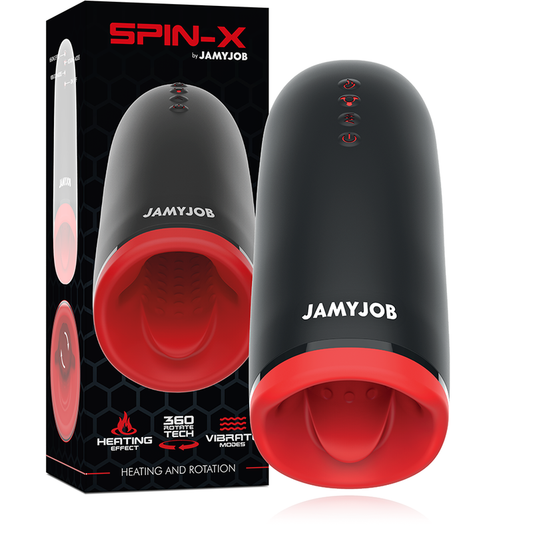 JAMYJOB - MASTURBATEUR CHAUFFANT ET ROTATION SPIN-X JAMYJOB