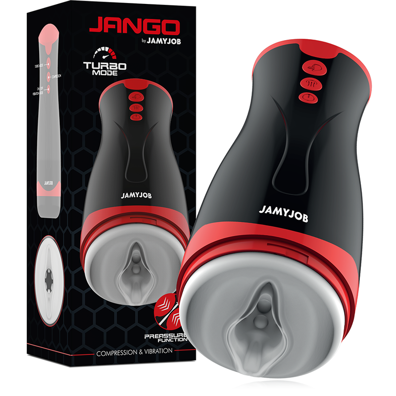 JAMYJOB - MASTURBATEUR  COMPRESSION ET VIBRATION JANGO JAMYJOB