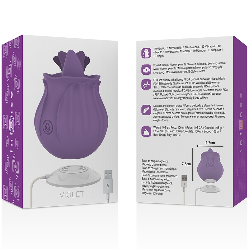 INTENSE - VIOLET CL TORIS STIMULATEUR 10 VIBRATIONS LILAS INTENSE FUN