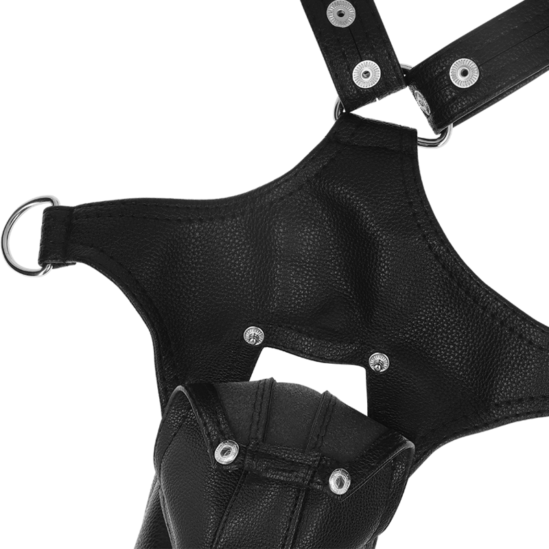 FETISH SUBMISSIVE ATTITUDE - HARNAIS JOCK STRAP EN CUIR ÉCOLOGIQUE POUR HOMMES FETISH SUBMISSIVE ATTITUDE