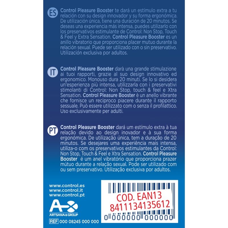 CONTROL - ANNEAU VIBRATEUR PLEASURE BOOSTER CONTROL TOYS