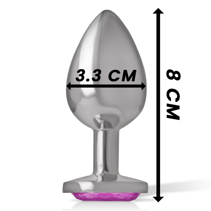 INTENSE - PLUG ANAL EN MÉTAL ALUMINIUM COEUR ROSE TAILLE M INTENSE ANAL TOYS