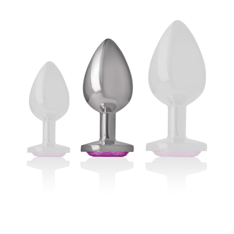 INTENSE - PLUG ANAL EN MÉTAL ALUMINIUM COEUR ROSE TAILLE M INTENSE ANAL TOYS