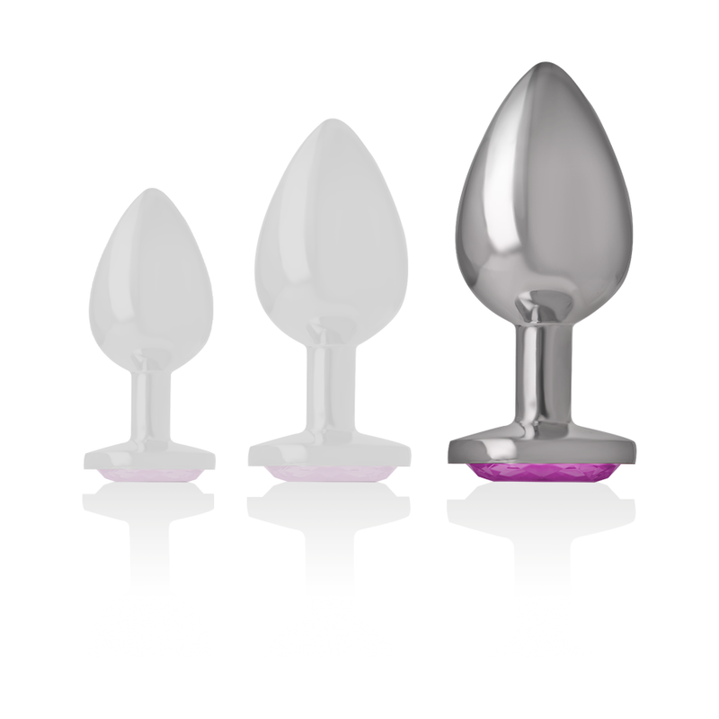 INTENSE - PLUG ANAL EN MÉTAL ALUMINIUM COEUR ROSE TAILLE L INTENSE ANAL TOYS