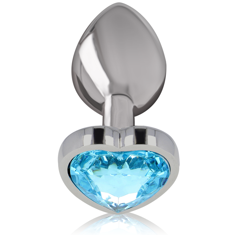 INTENSE - PLUG ANAL MÉTAL ALUMINIUM COEUR BLEU TAILLE L INTENSE ANAL TOYS
