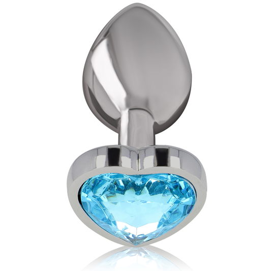 INTENSE - PLUG ANAL MÉTAL ALUMINIUM COEUR BLEU TAILLE L INTENSE ANAL TOYS