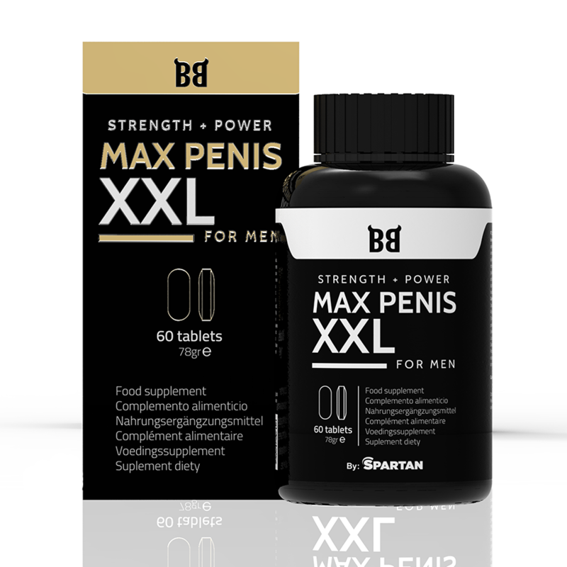 BLACK BULL - MAX PENIS XXL FORCE + PUISSANCE POUR HOMMES 60 COMPRIMES BLACK BULL
