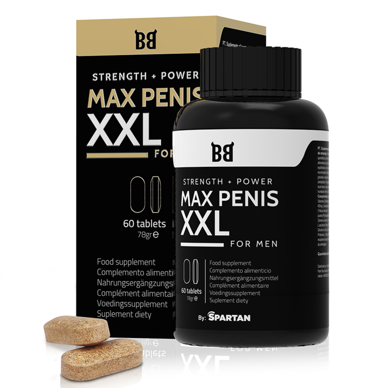 BLACK BULL - MAX PENIS XXL FORCE + PUISSANCE POUR HOMMES 60 COMPRIMES BLACK BULL