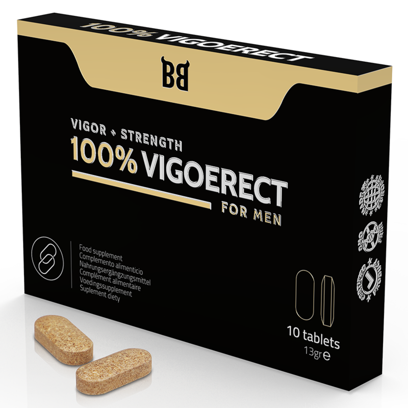 BLACK BULL - 100% VIGOERECT VIGEUR + FORCE POUR HOMME 10 COMPRIMES BLACK BULL