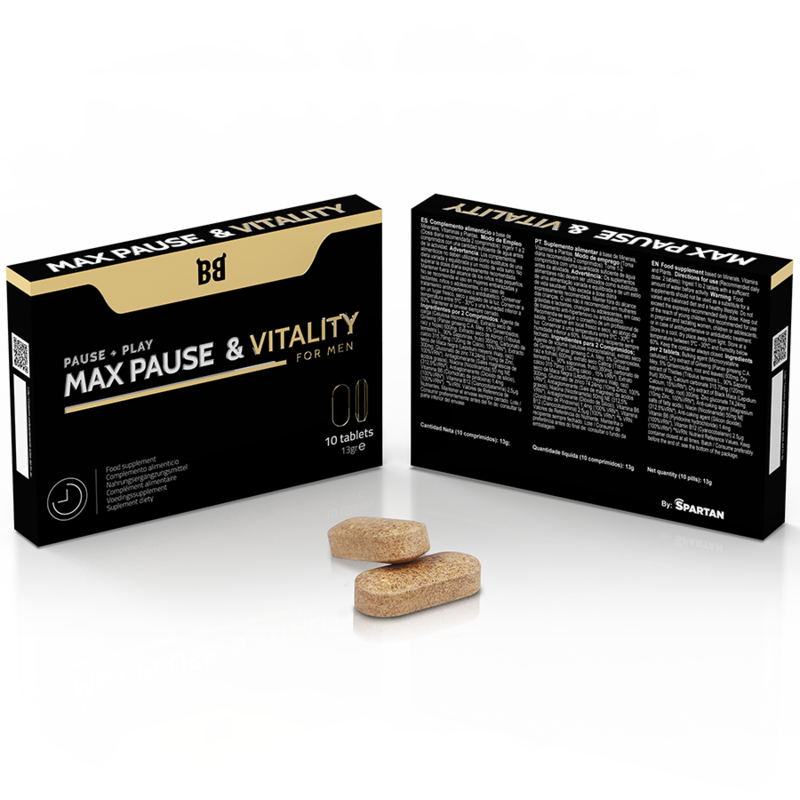 BLACK BULL - RETARDATEUR DE PAUSE MAXIMALE ET DE VITALITÉ POUR HOMMES 10 GÉLULES BLACK BULL