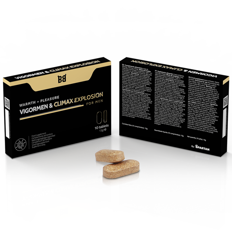 BLACK BULL - VIGORMEN & CLIMAX EXPLOSION PLUS GRAND PLAISIR POUR HOMMES 10 GÉLULES BLACK BULL