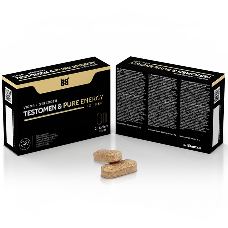 BLACK BULL - TESTOMEN & PURE ENERGY ENHANCER POUR HOMMES 20 GÉLULES BLACK BULL