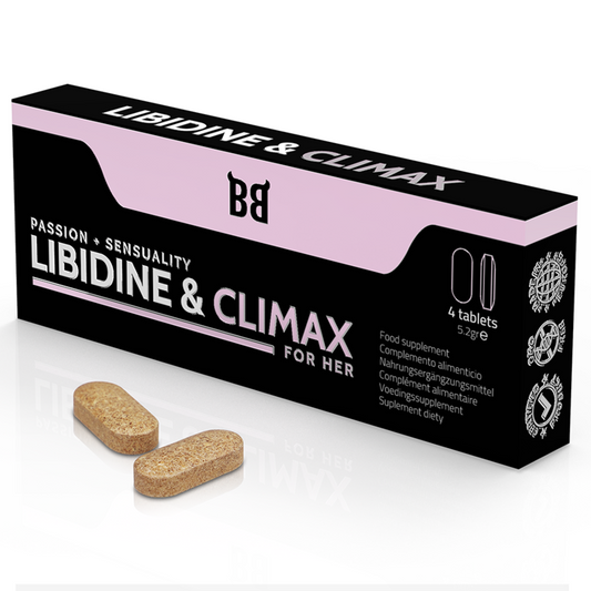 BLACK BULL - AUGMENTATION DE LIBIDINE ET CLIMAX L BIDO POUR FEMMES 4 GÉLULES BLACK BULL