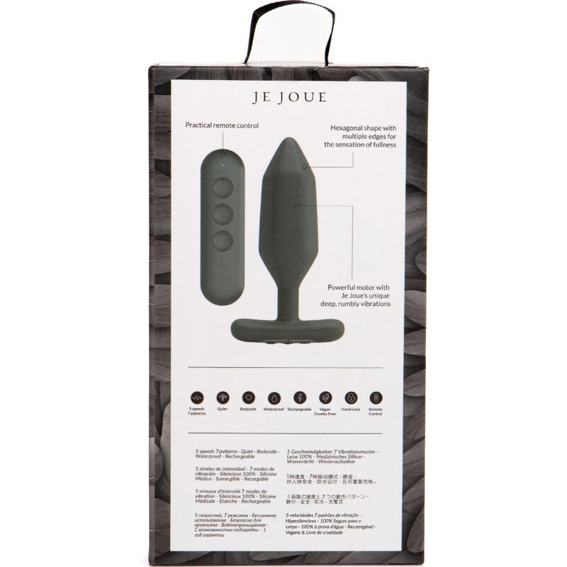 JE JOUE - VIBRATEUR PLUG ANAL ONYX NOIR JE JOUE