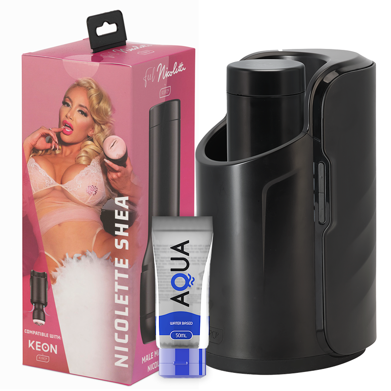 KIIROO - KEON + FEEL NICOLETTE SHEA STROKER + LUBRIFIANT DE QUALITÉ AQUA 50 ML KIIROO