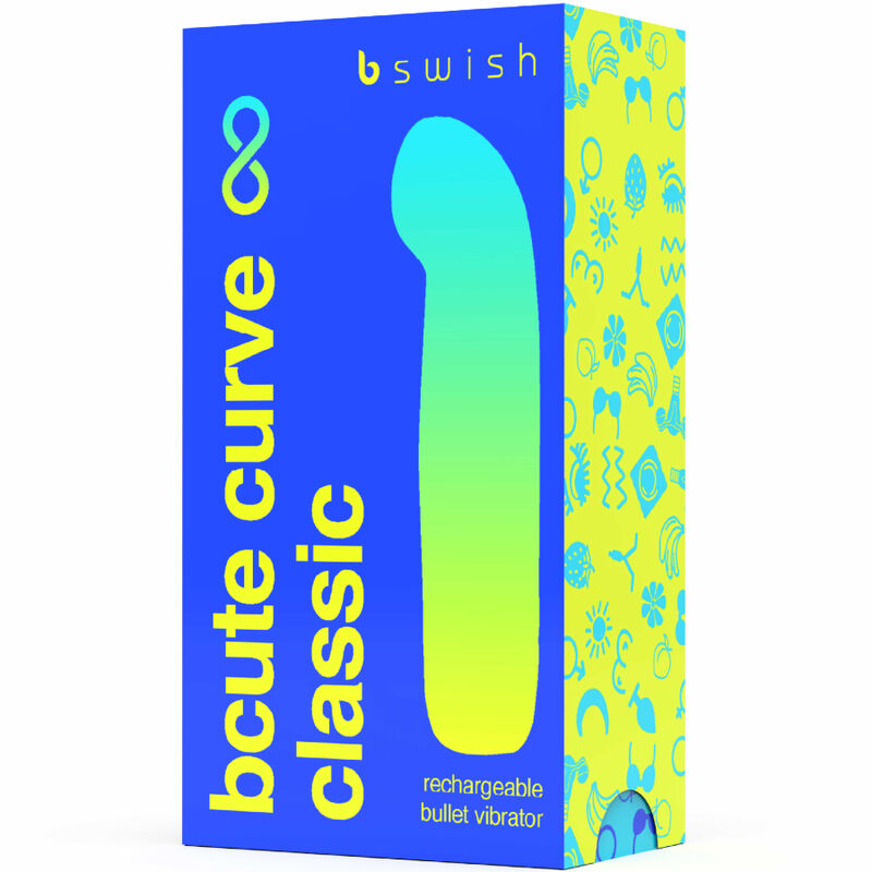 B SWISH - VIBRATEUR RECHARGEABLE BCUTE CURVE INFINITE CLASSIQUE BLEU SILICONE B SWISH