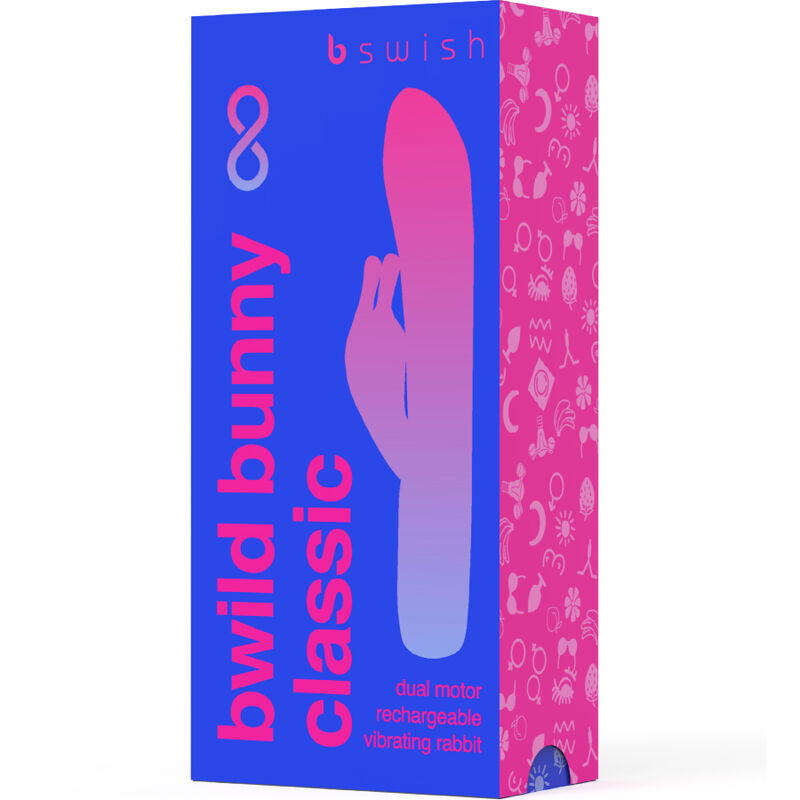 B SWISH - VIBRATEUR RECHARGEABLE CLASSIQUE BWILD BUNNY INFINITE SILICONE BLEU B SWISH