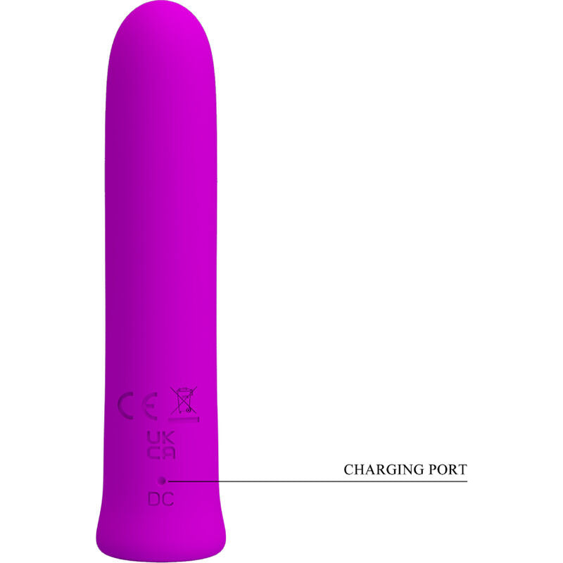 PRETTY LOVE - VIBRATEUR CURTIS MINI SUPER POWER 12 VIBRATIONS EN SILICONE VIOLETTE PRETTY LOVE FLIRTATION